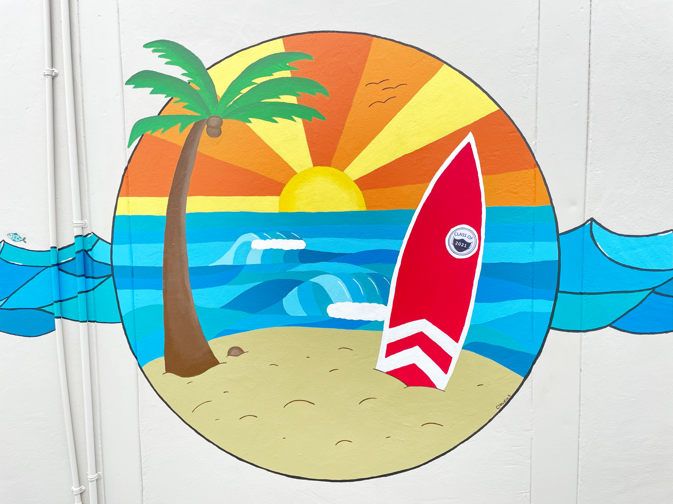 Summerwood Primary School Mural, Port Elizabeth, South Africa, 2021